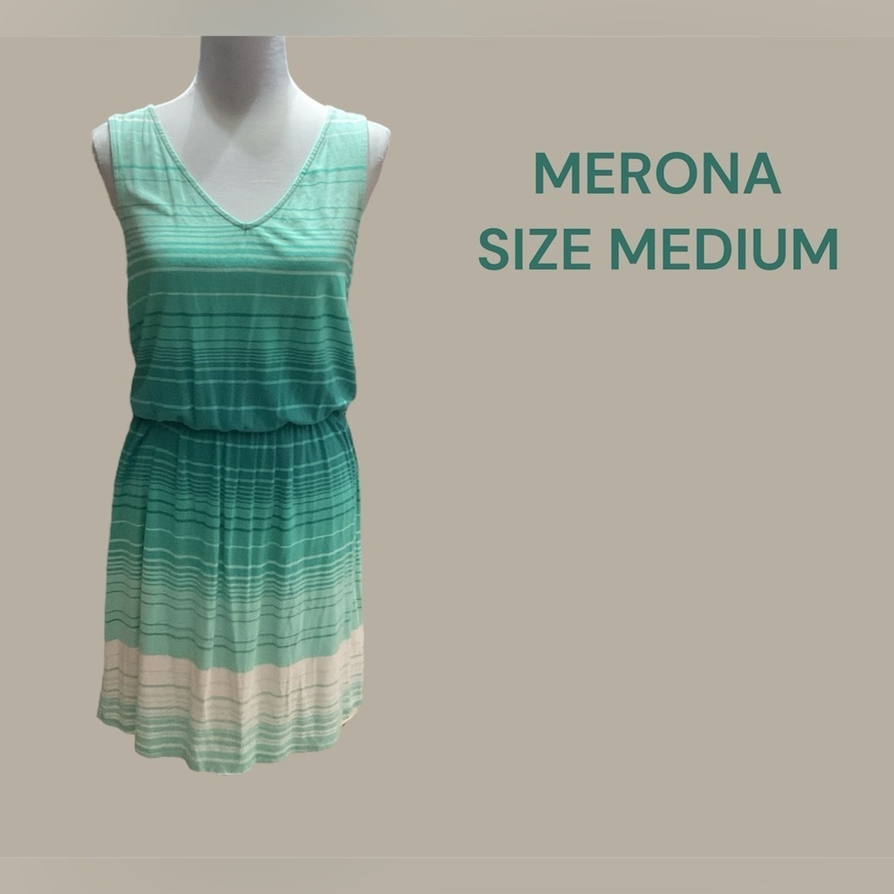 MERONA WOMENS CASUAL SUNDRESS SIZE MEDIUM GENTLY WORN